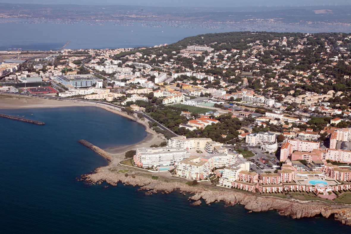 Vue aerienne de Sète