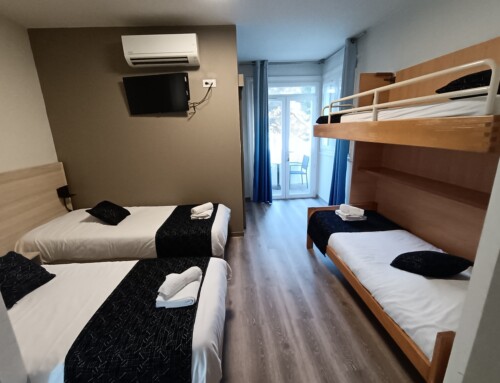 Habitación cuádruple CONFORT con 4 camas (90*190)